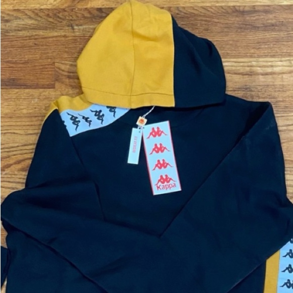 🔥🎁 Exclusive Black & Yellow white Large Hoodie Brand New 🎁🔥